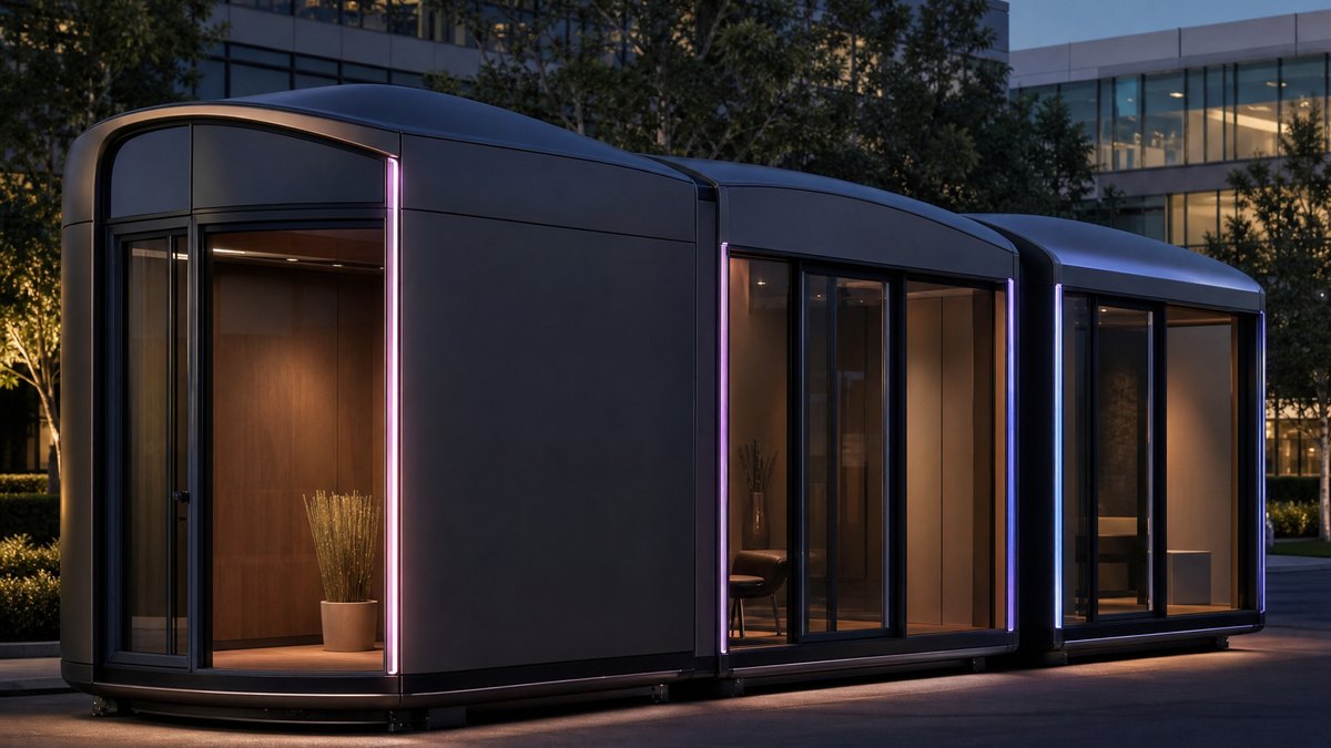 Signal HLTH Multi-unit Pod exterior at a workplace